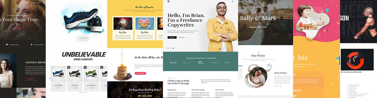 Home page collage